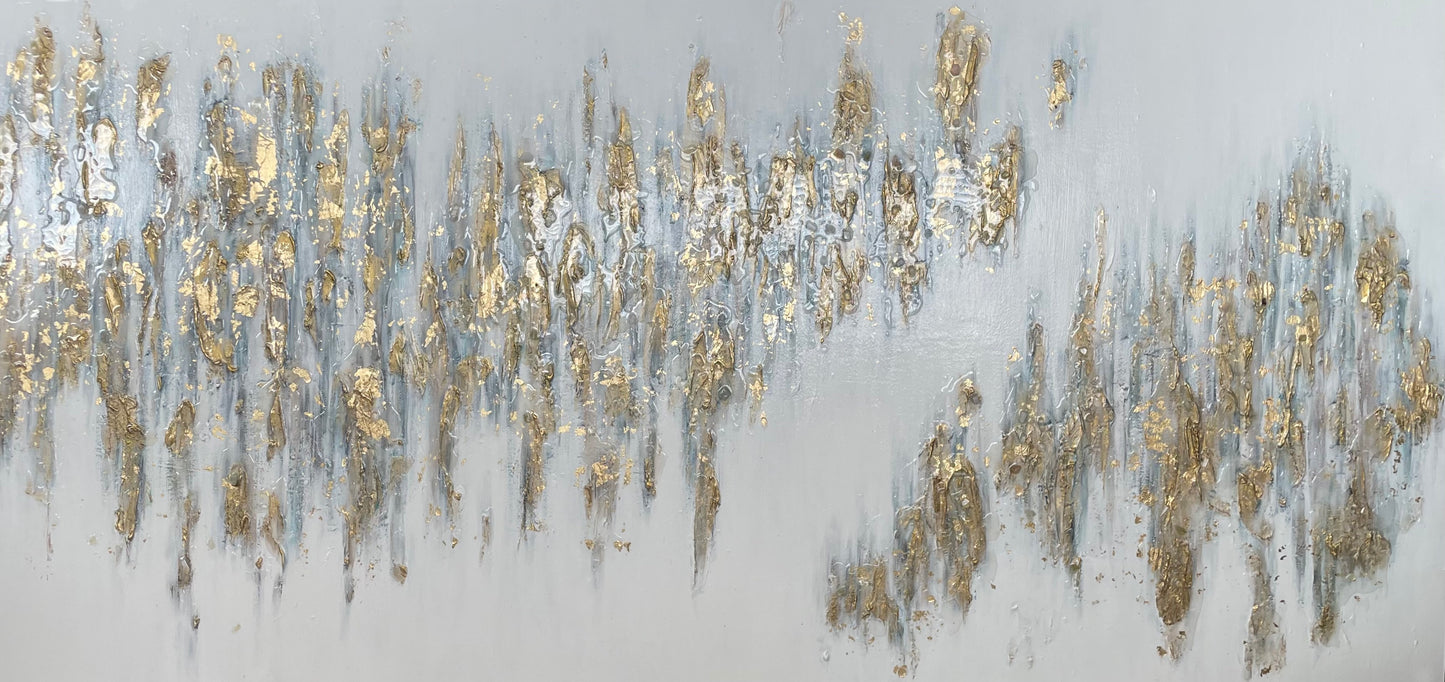 Crystal Gold Abstract Painting (2023)
