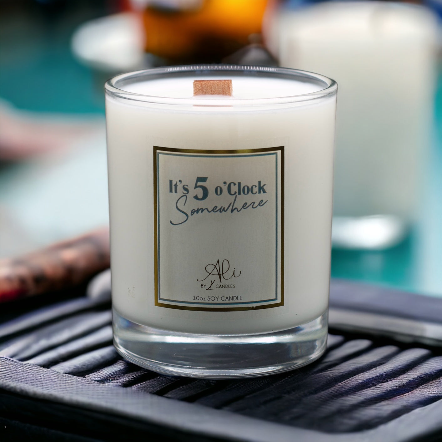 Somewhere tropical pineapple coconut candle, summer vibes scent
