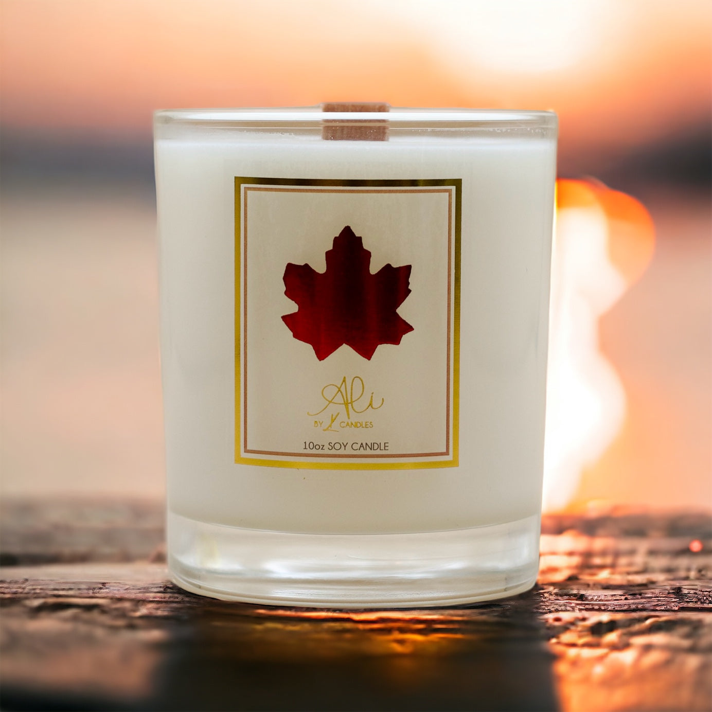 Canada 10oz soy candle with sugared maple scent  bestseller by Karys Layne