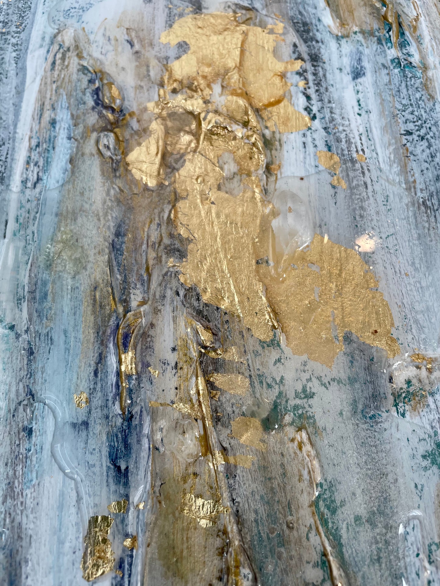 Crystal Gold Abstract Painting (2023)