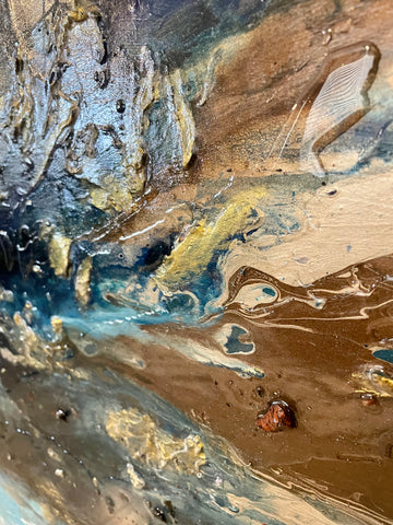 Crystal Twilight Abstract Painting (2023)