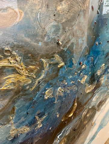 Crystal Twilight Abstract Painting (2023)