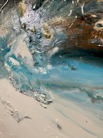 Crystal Twilight Abstract Painting (2023)