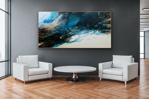 Crystal Twilight Abstract Painting (2023)