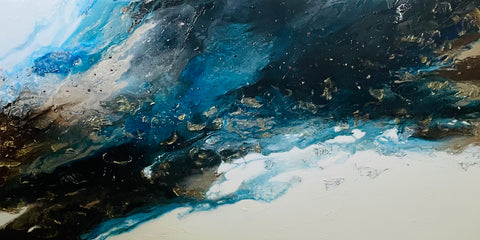 Crystal Twilight Abstract Painting (2023)