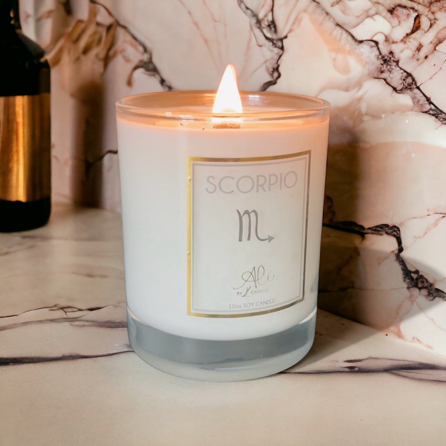 Scorpio Candle, hand-poured wood wick soy candle by Karys Layne