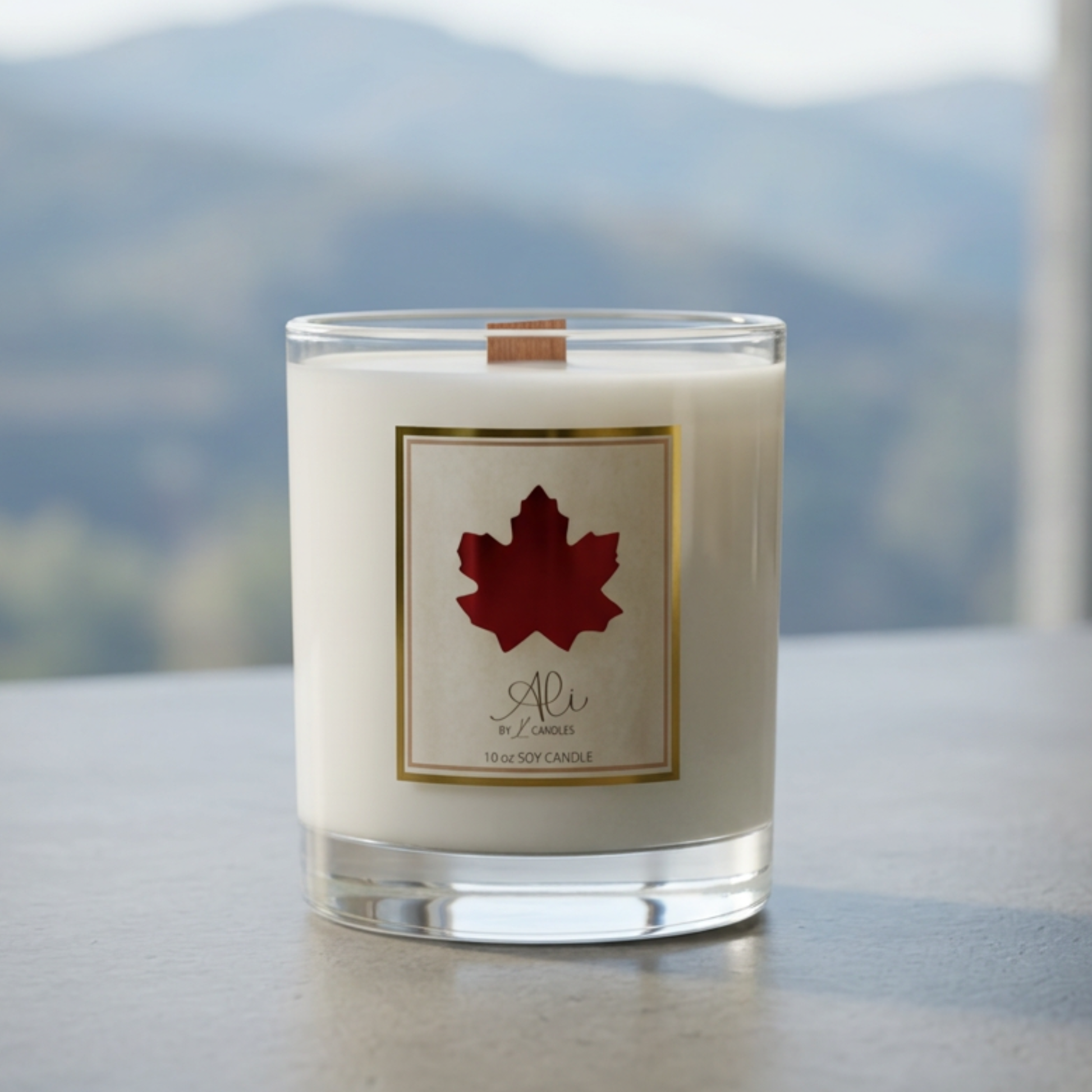 Canada 10oz soy candle with sugared maple scent — bestseller by Karys Layne