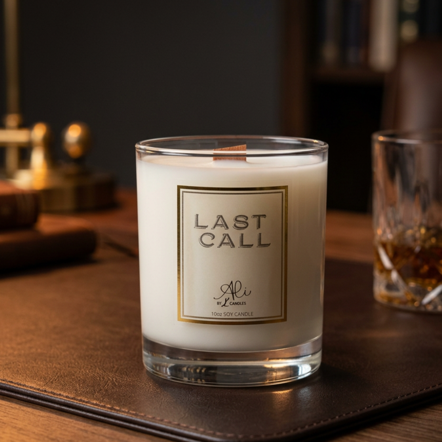 LAST CALL bestselling 10oz soy candle with toasted almond and nutty sweet scent