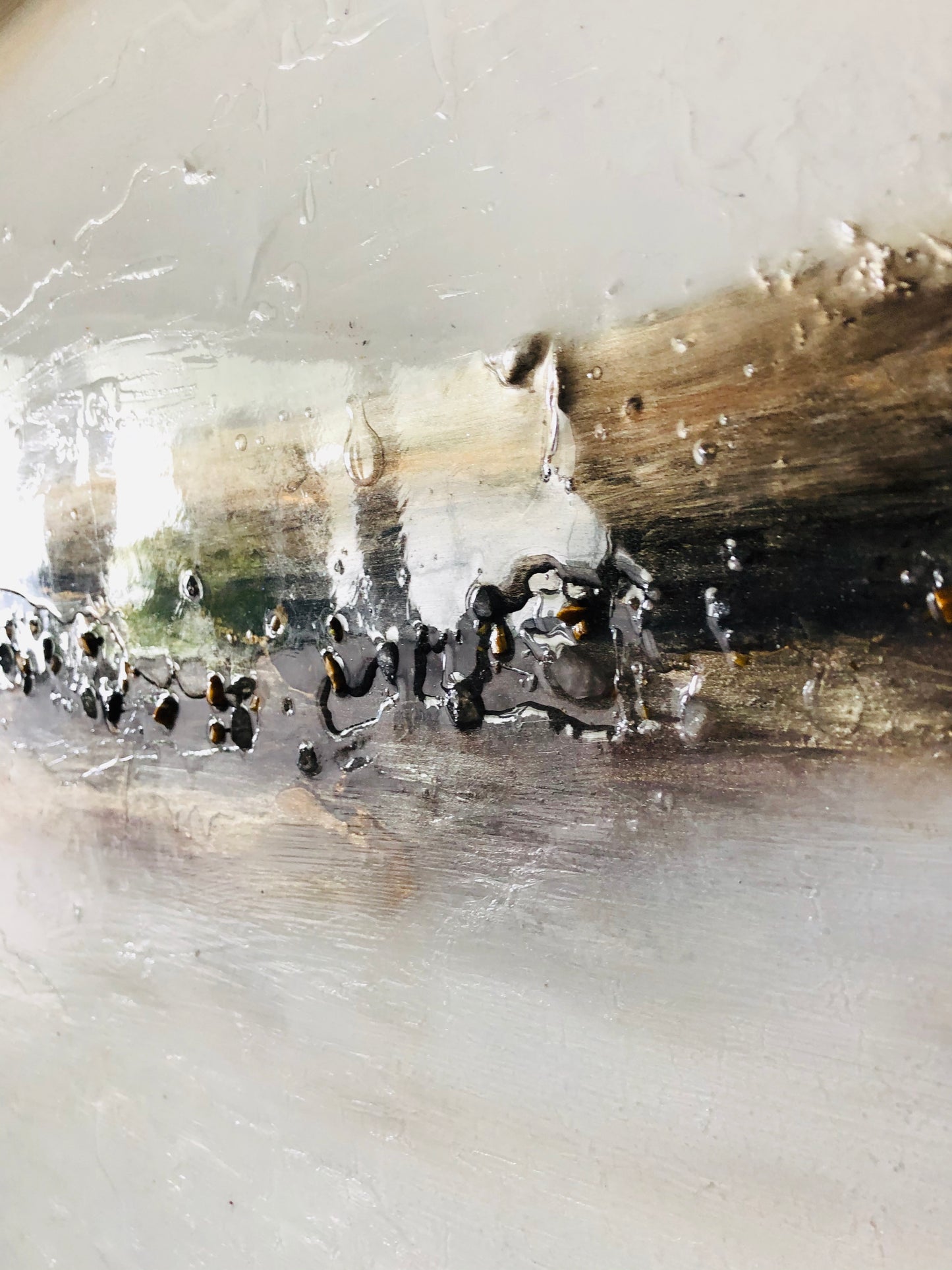 Abstract art that shifts and shimmers in the light by Sheri Lerat