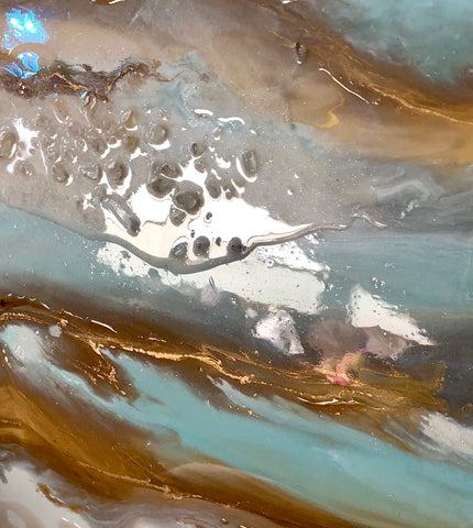Crystal Aura Abstract Painting (2021)