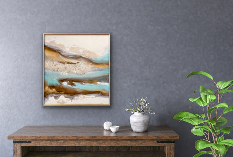 Crystal Aura Abstract Painting (2021)