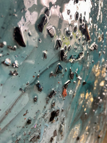 Crystal Cascade Abstract Painting (2023)