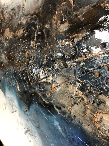 Crystal Flow Abstract Painting (2020)