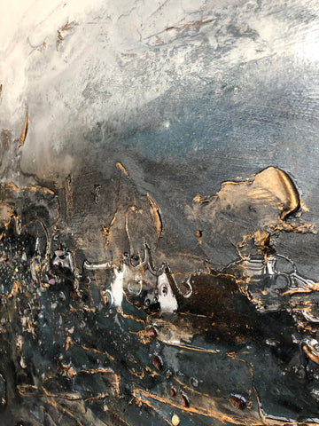 Crystal Flow Abstract Painting (2020)