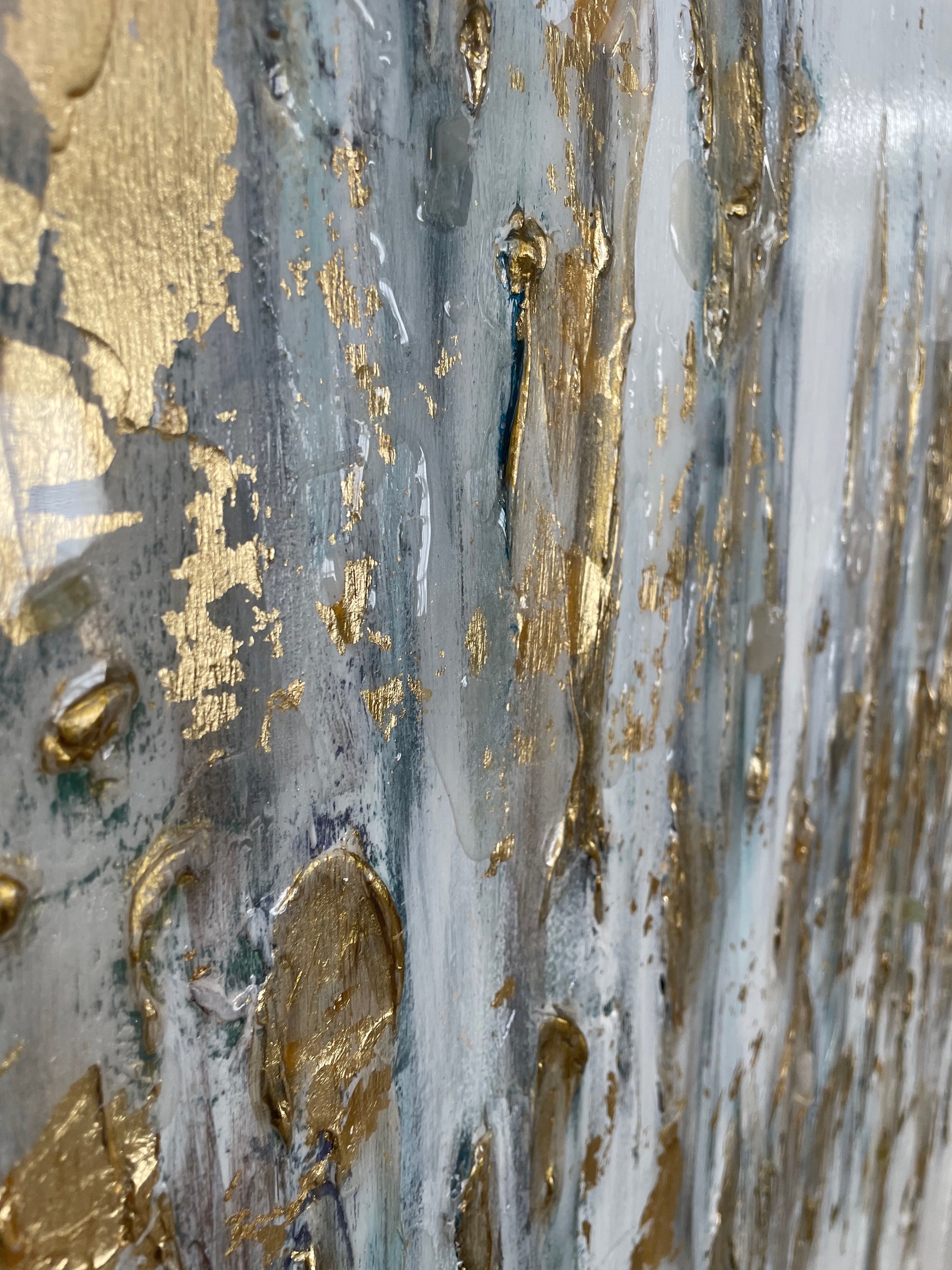 Sheri Lux paints with texture and mixed mediums