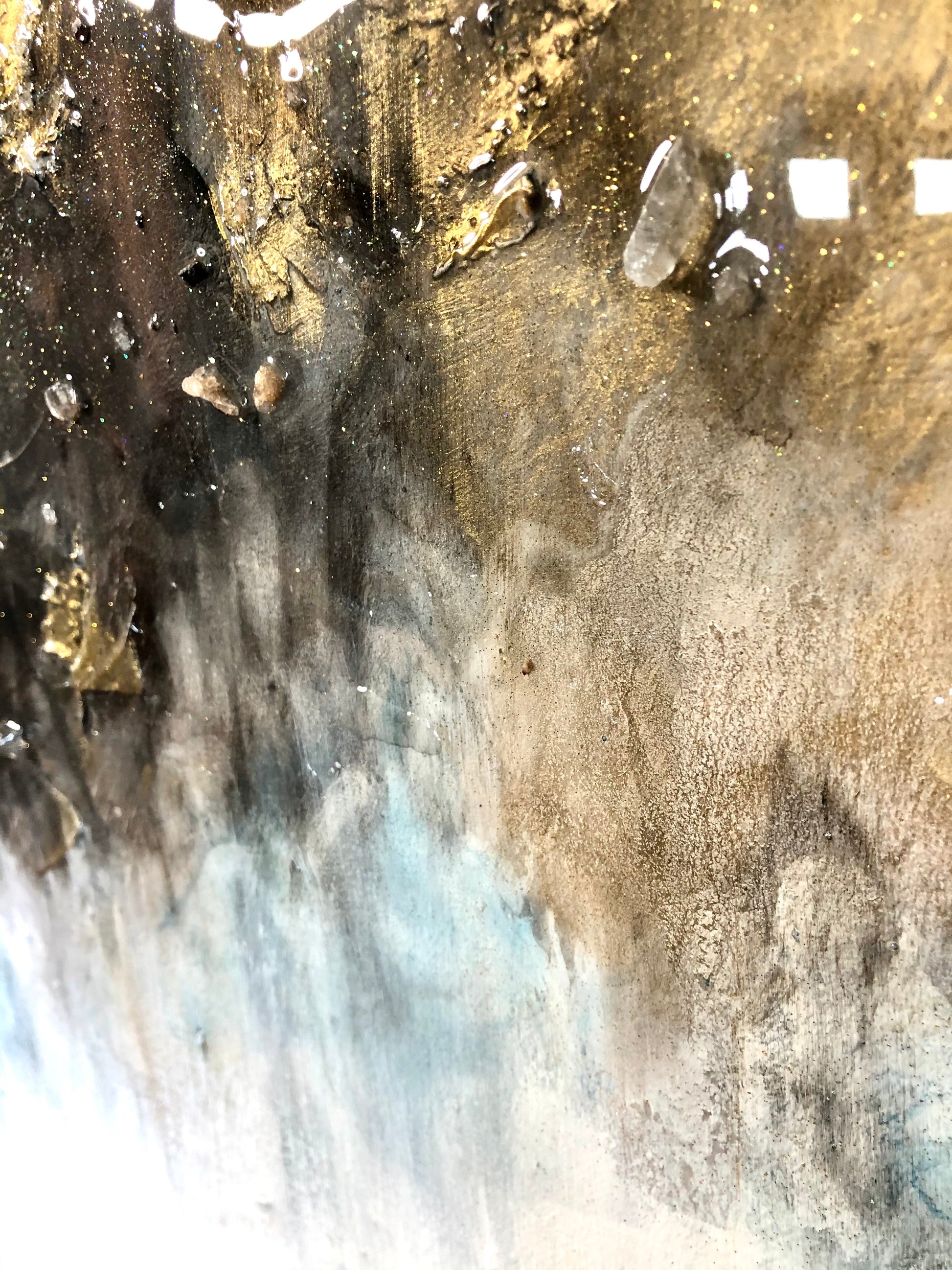 Crystal infused artwork by Sheri Lerat
