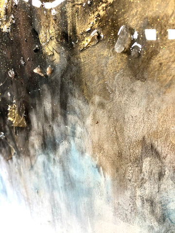 Crystal Mahogany Abstract Painting (2021)