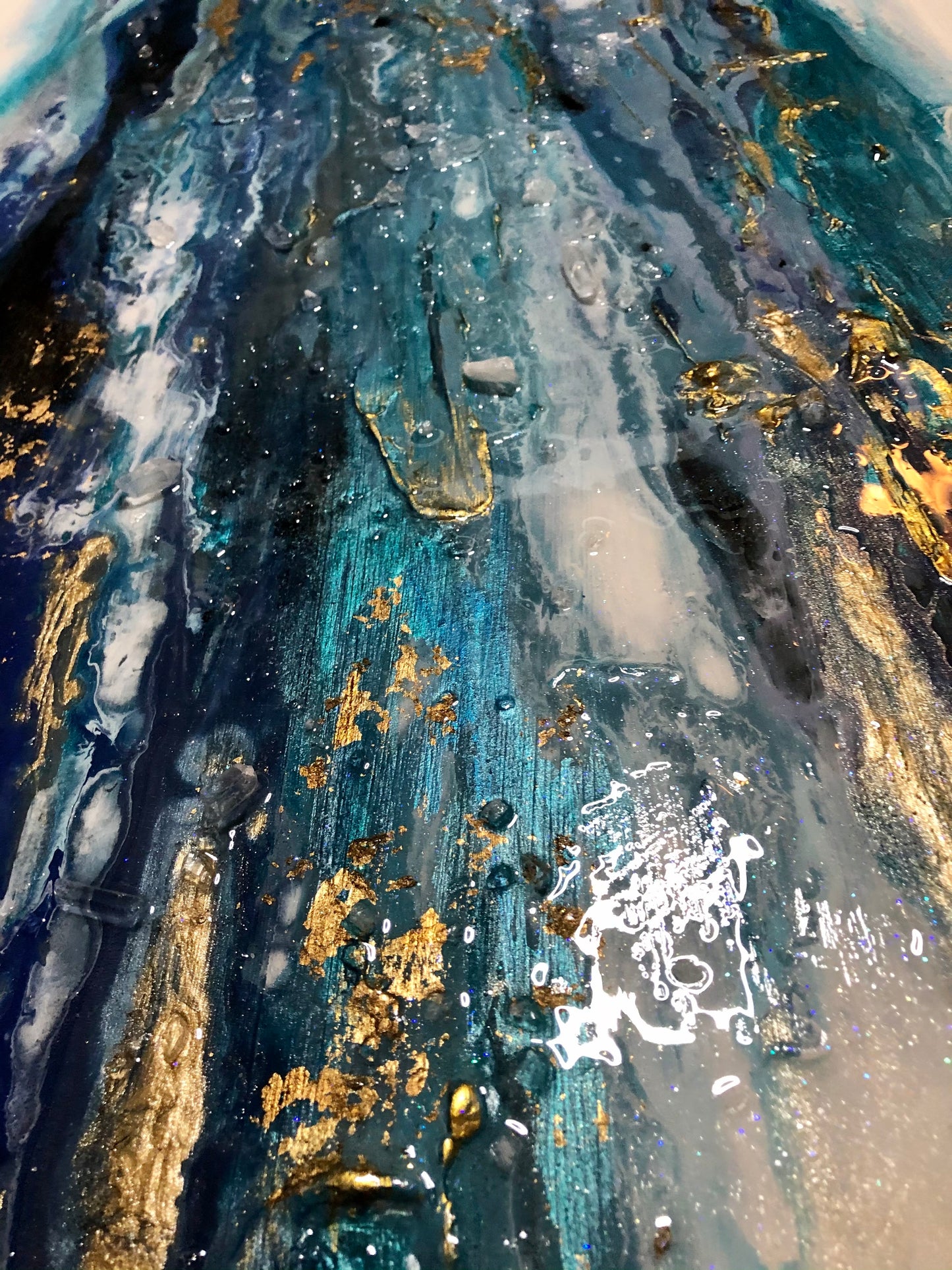 Crystal Infused Abstract Artwork Karys Layne
