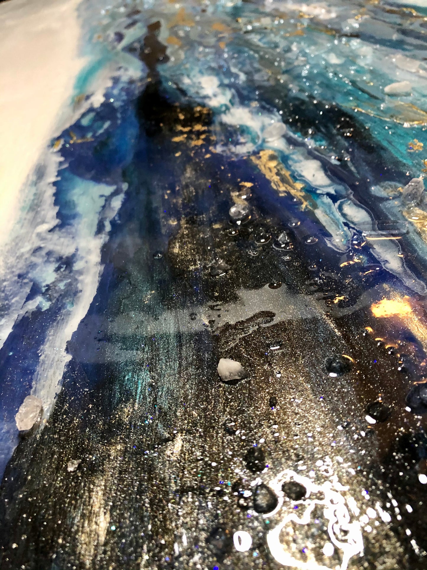 Healing Crystals Abstract Painting