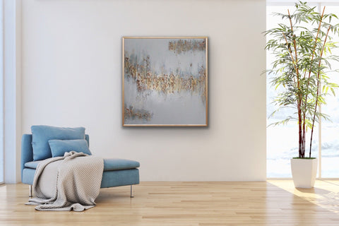 Gold Glitter Abstract Painting (2019)