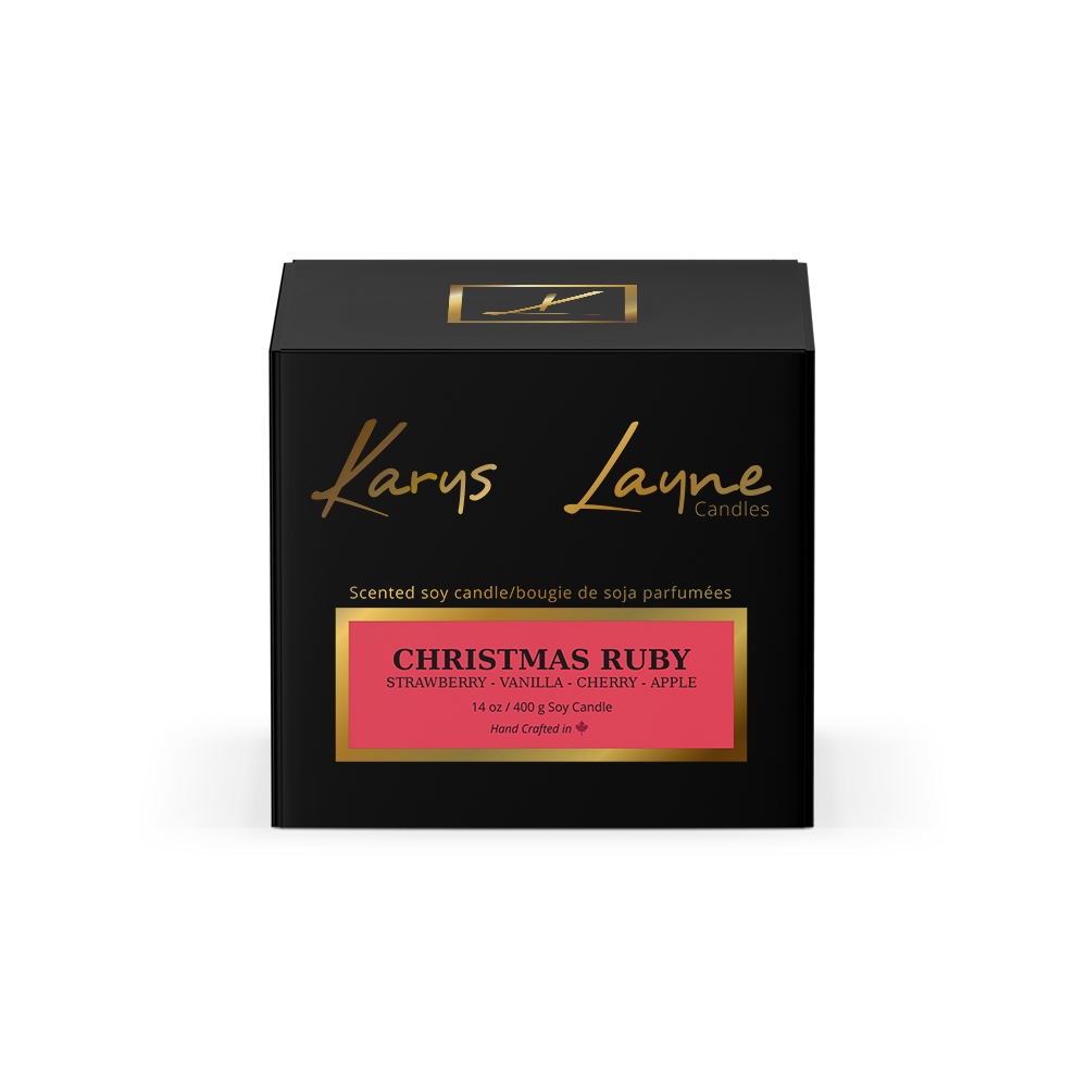 Christmas Ruby Scented Soy Candle