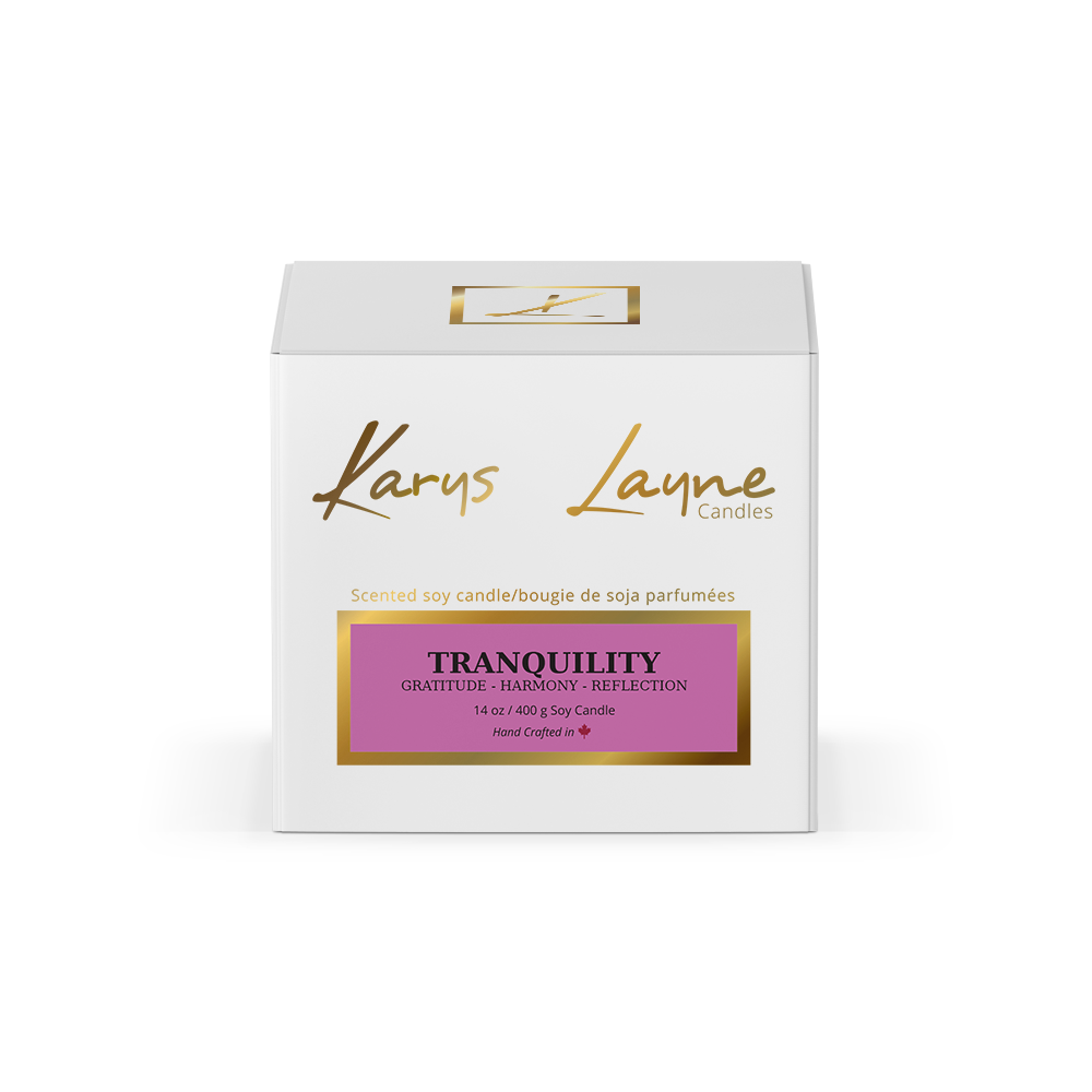 Tranquility Karys Layne Candle Elegant Candle Packaging