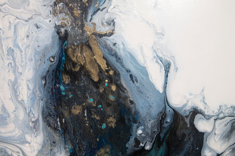 Blue Waters Abstract Painting (2018)