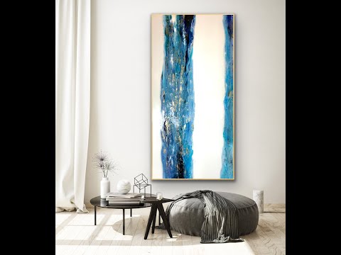 Crystal Stream Abstract Painting Karys Layne Candles