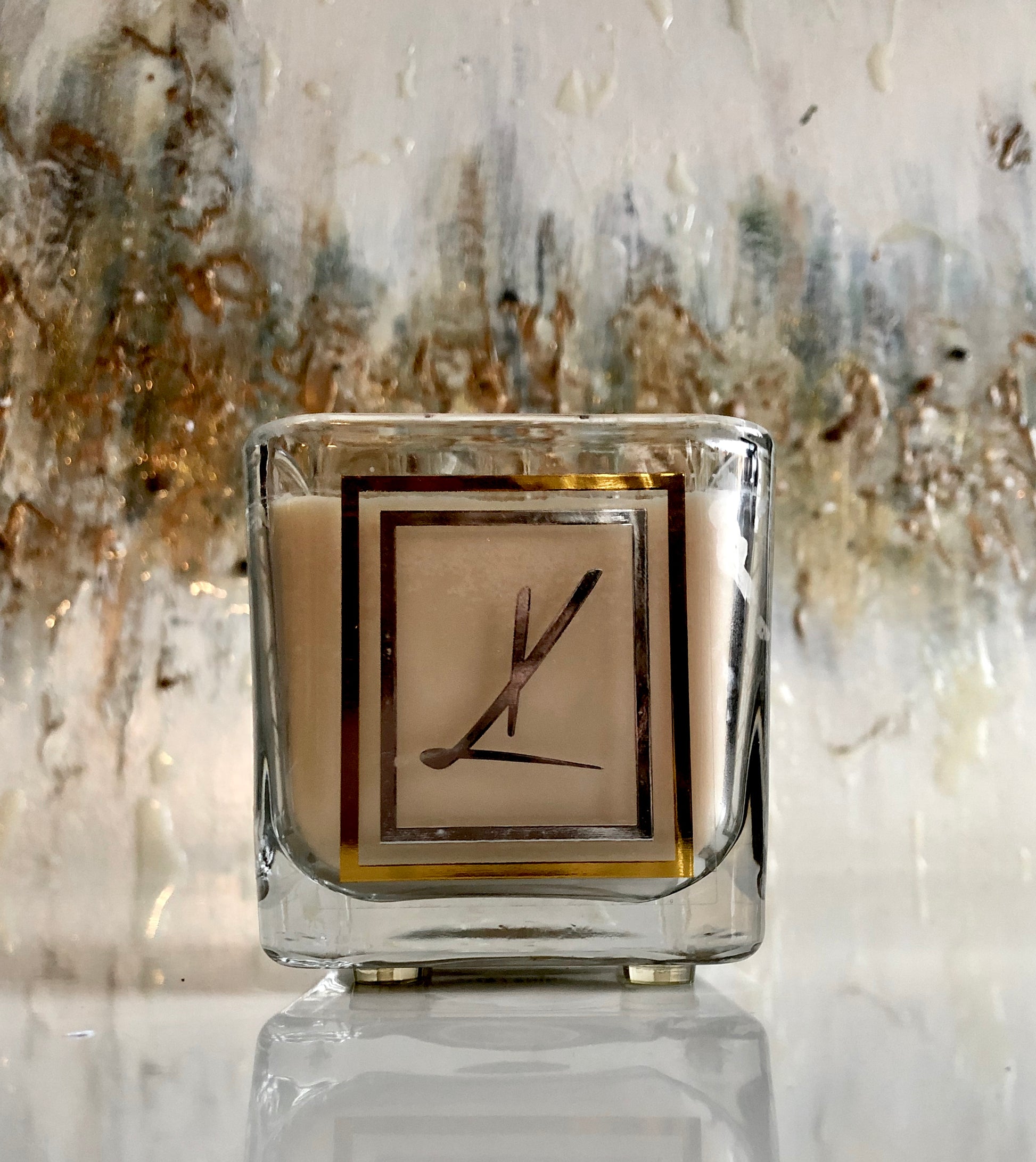 Canadian Luxurious Karys Layne Candle with crystal painting
